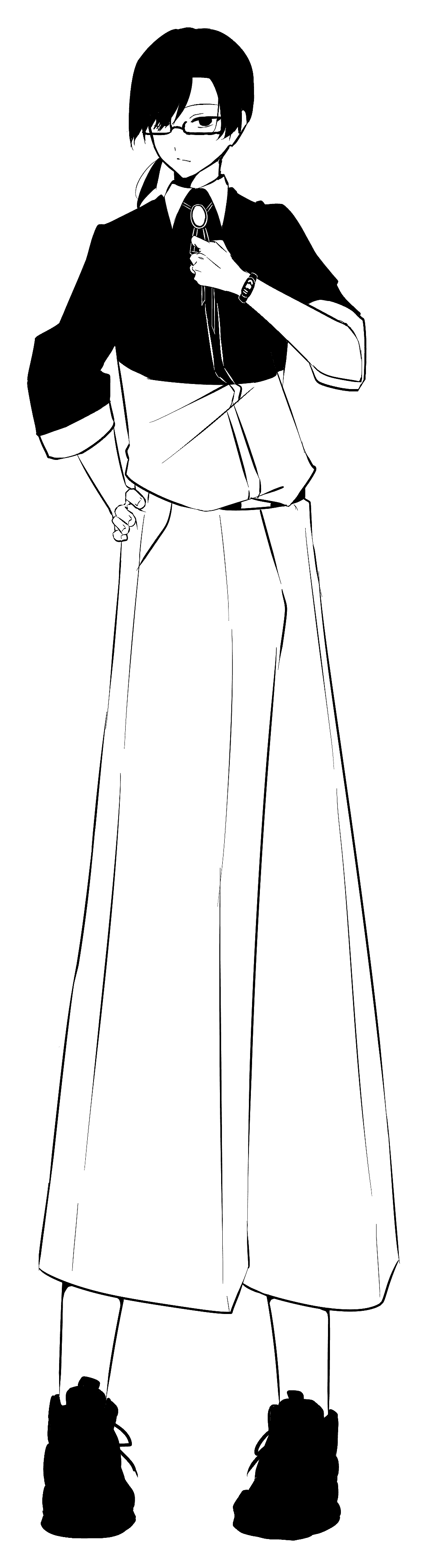 Black and white portrait of a man