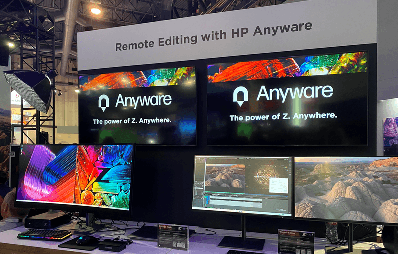 HP Anyware remote editing workflow