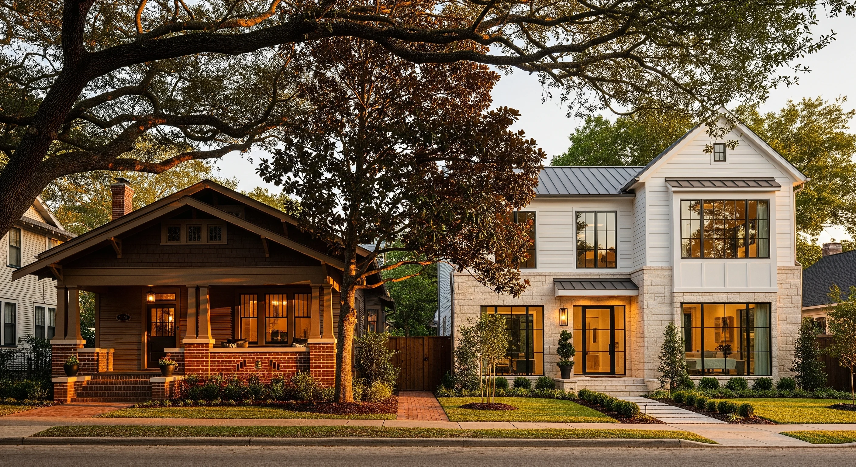 Luxury single-family home in Nashville, TN with modern design, high-end finishes, landscaped yard, and professional property management services