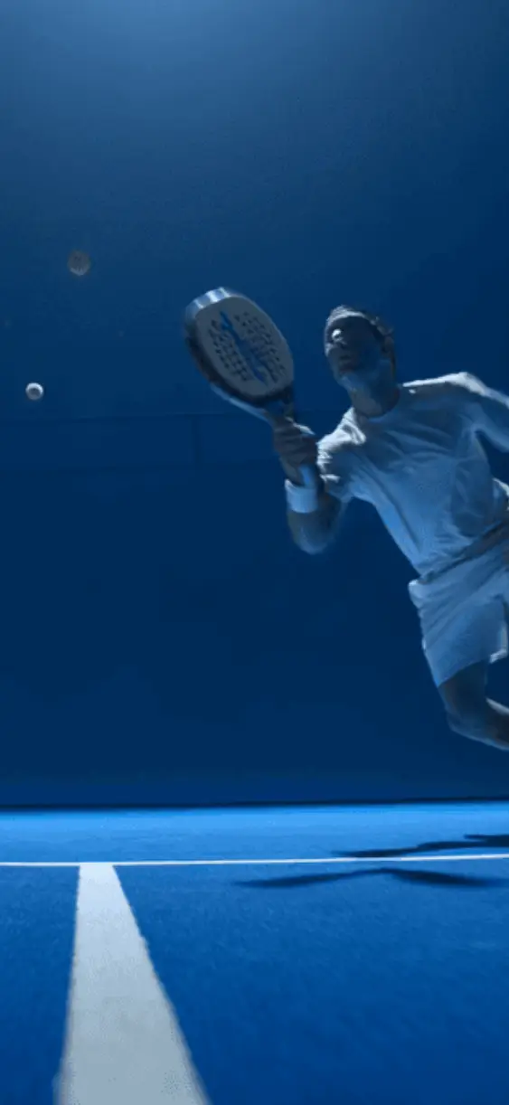 Tennis Match blauer Farbton