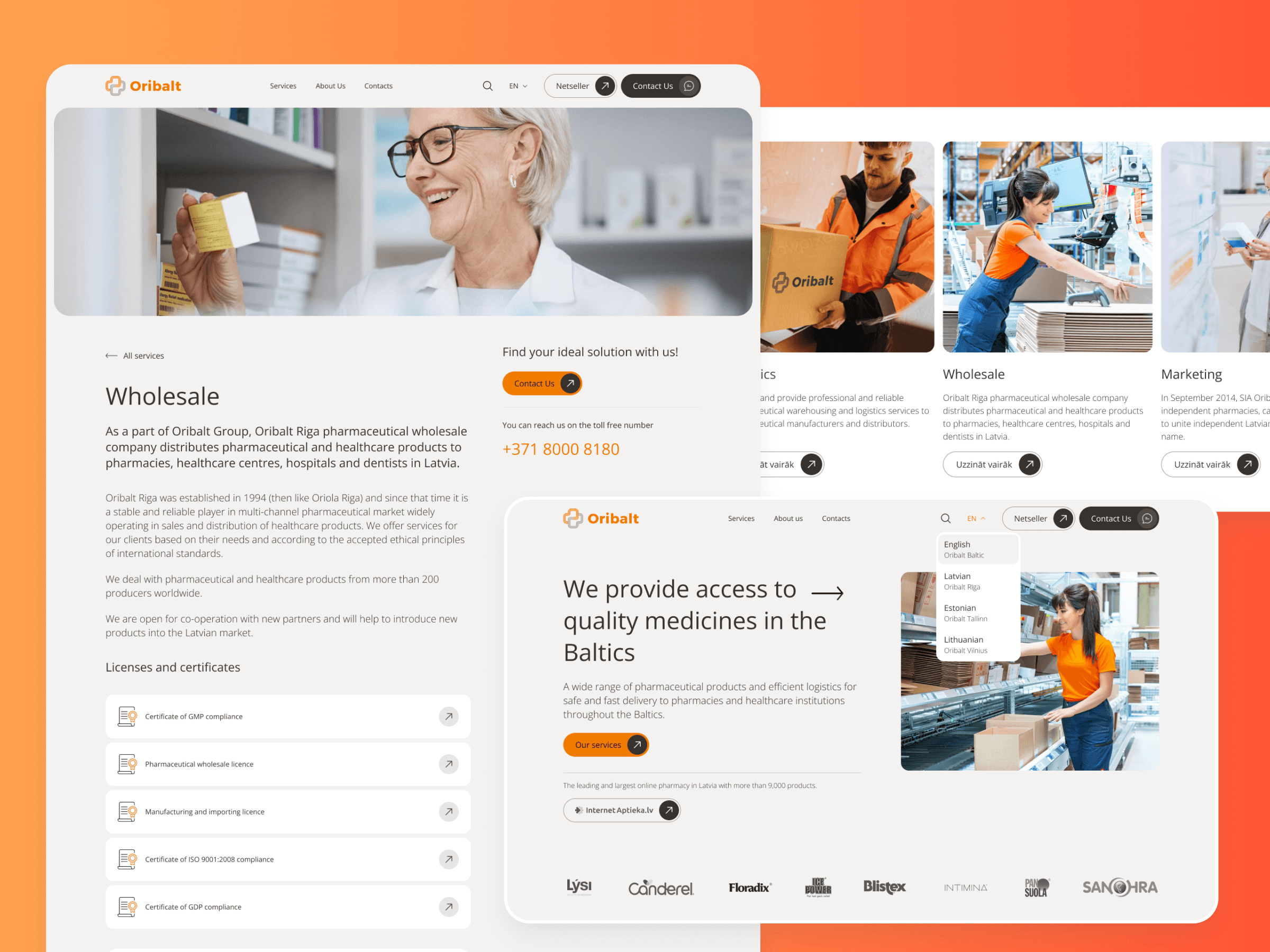 Mobile app user interface design and wireframe presentation in Luut Stuudio template.