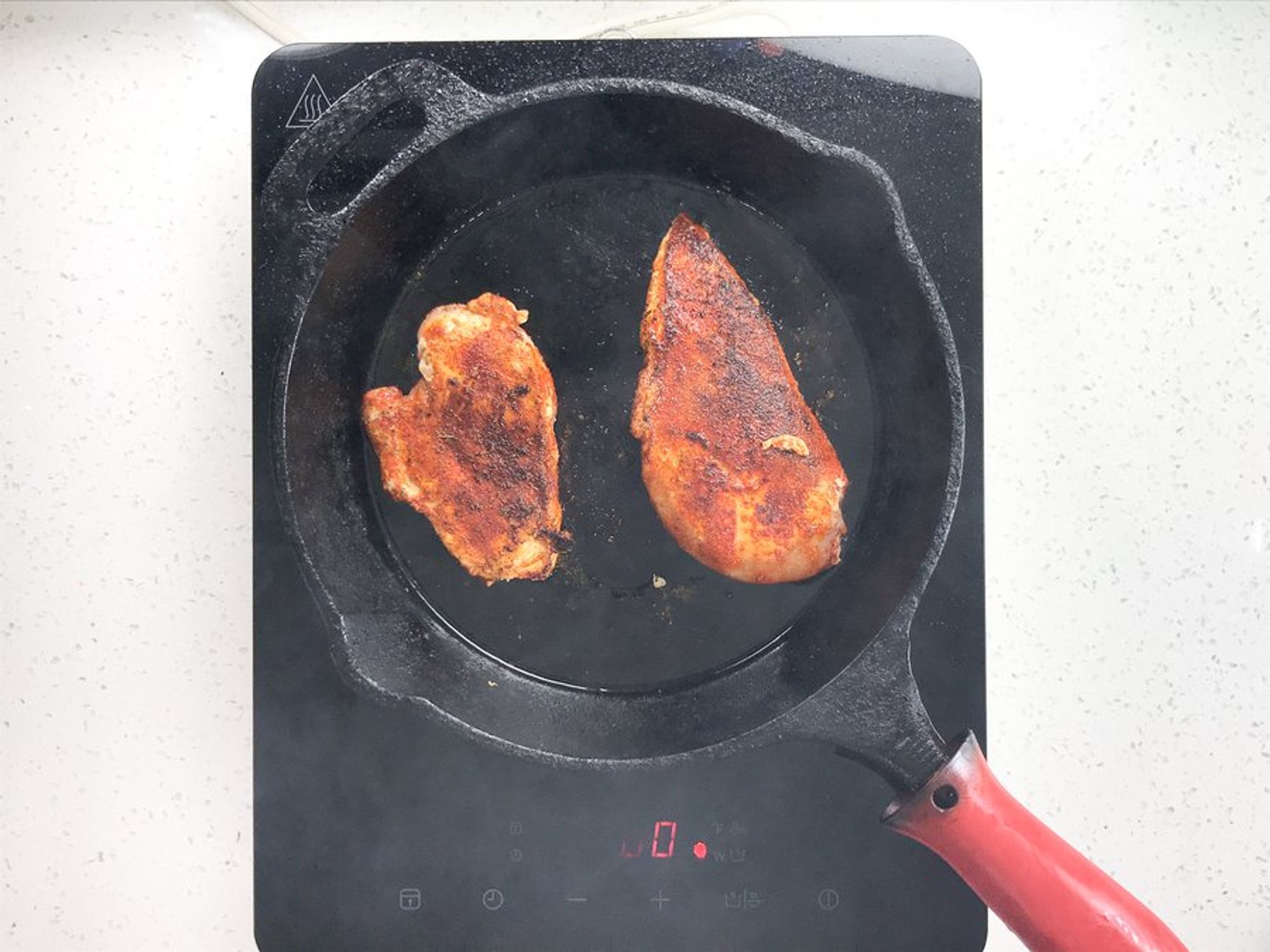 super brown chicken in a skillet