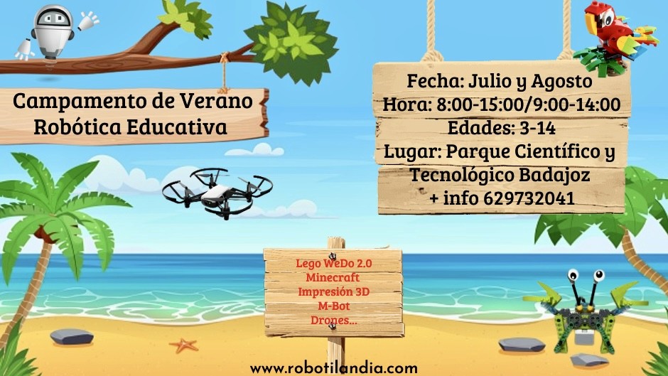 este año podremos volver a disfrutar del Campamento de Robótica en Verano 2023