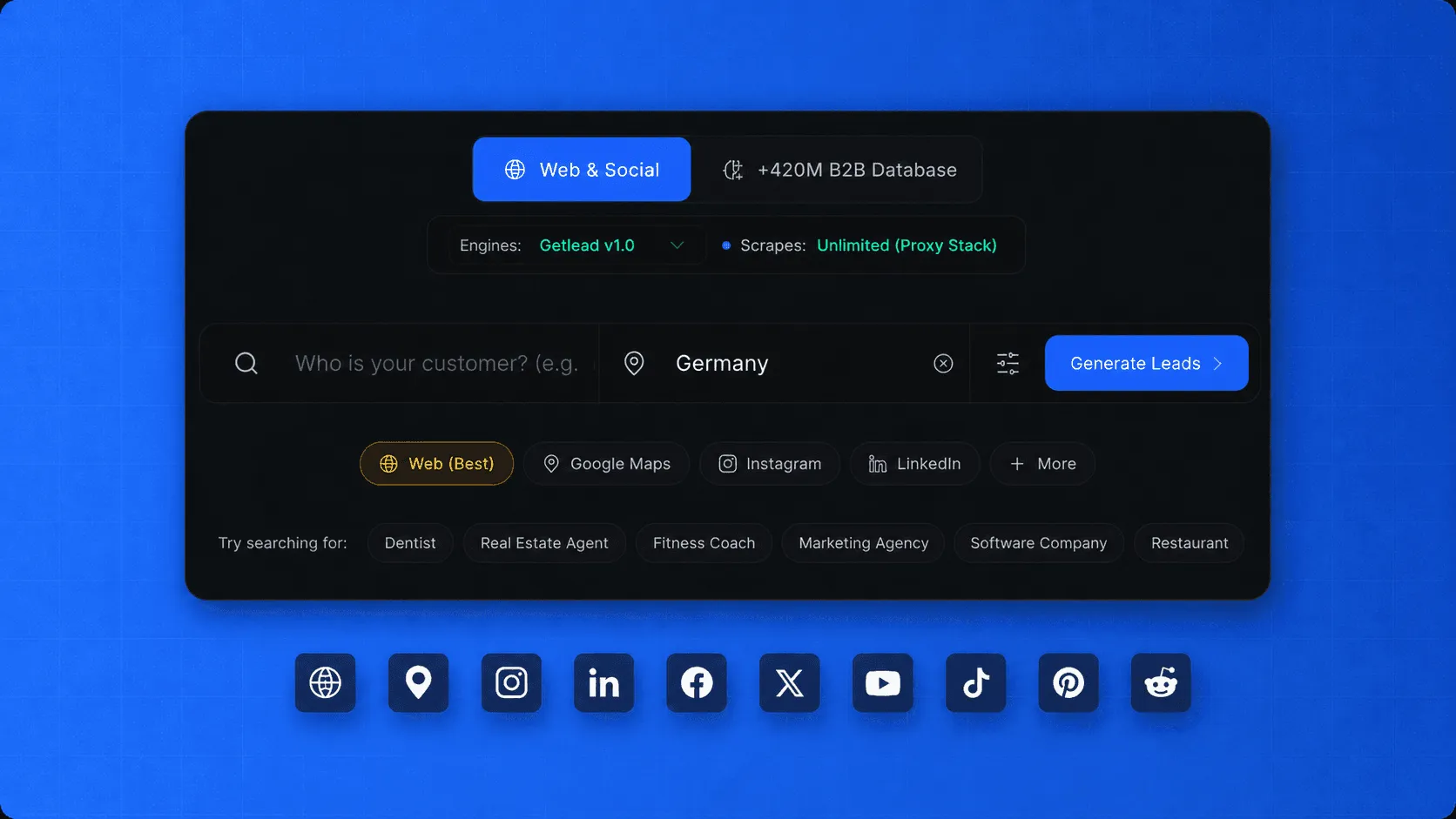 10+ Data Sources in One Search
