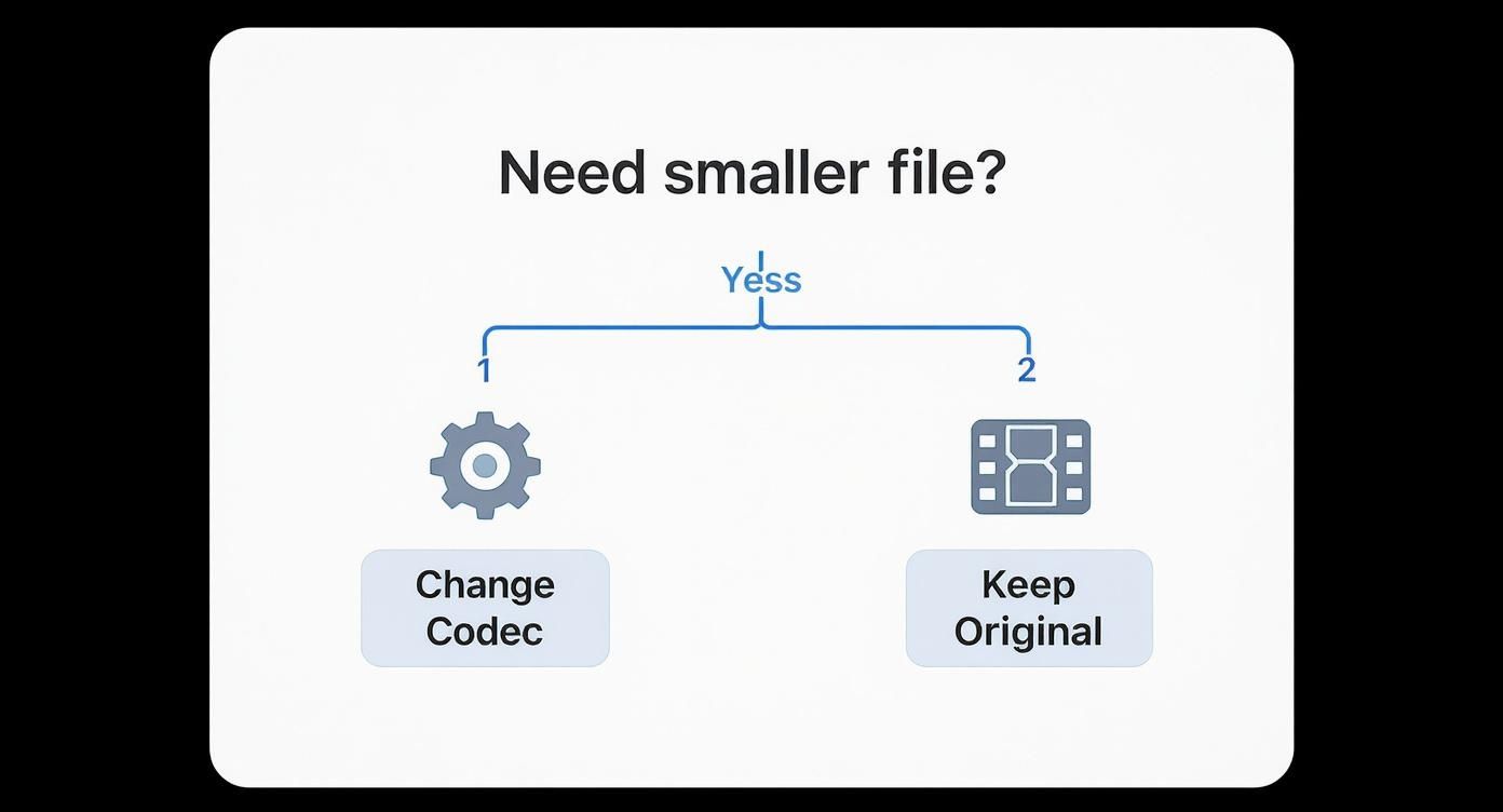 Infographic about how to compress mov file