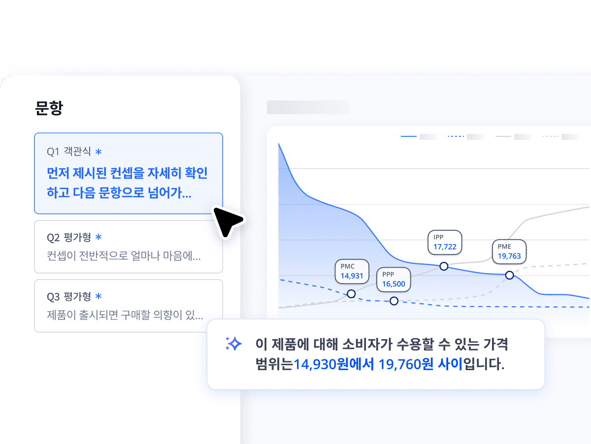 A user interface display showing a graph with data points, featuring options on the left side.