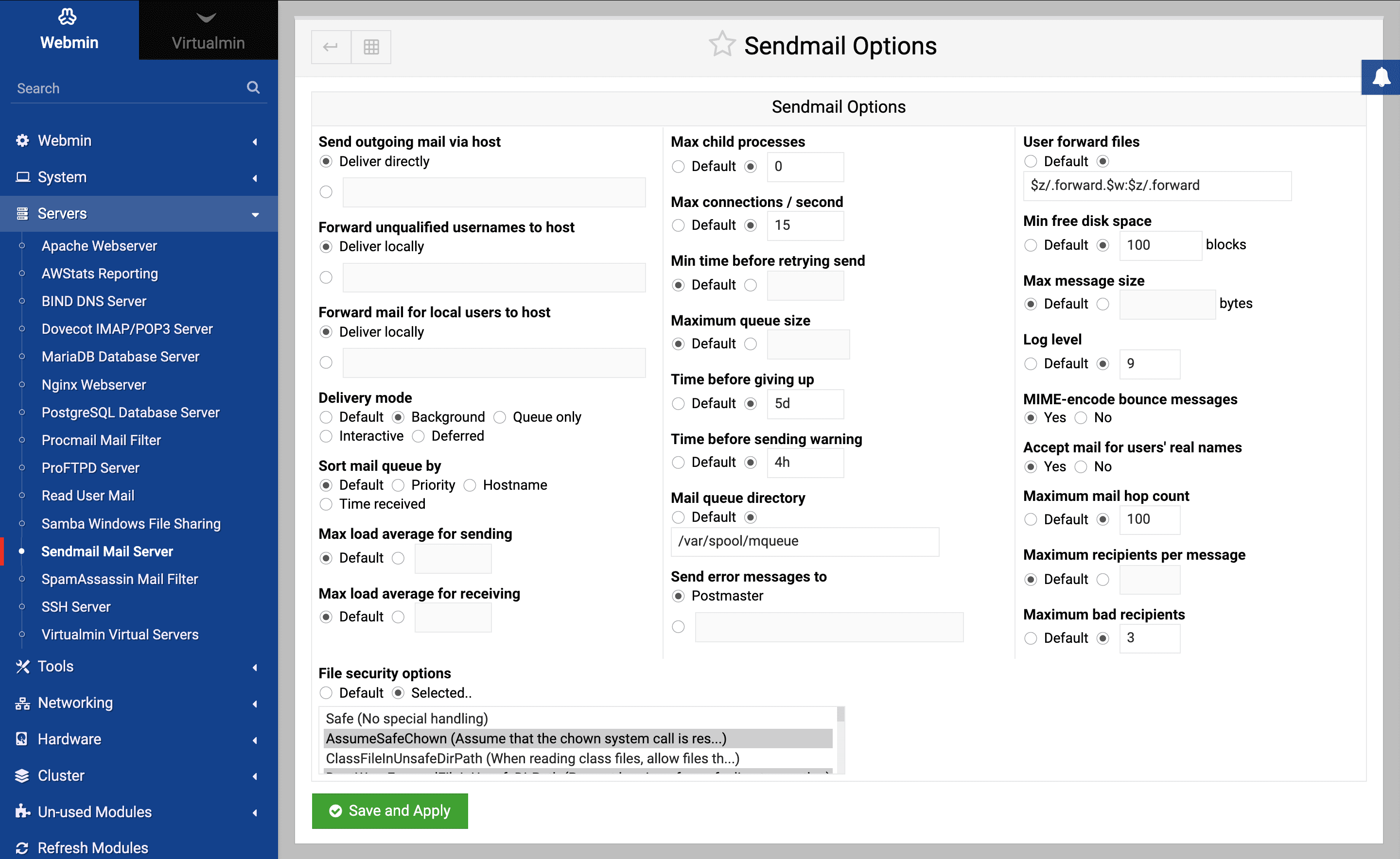 sendmail dashboard - Postfix vs Sendmail