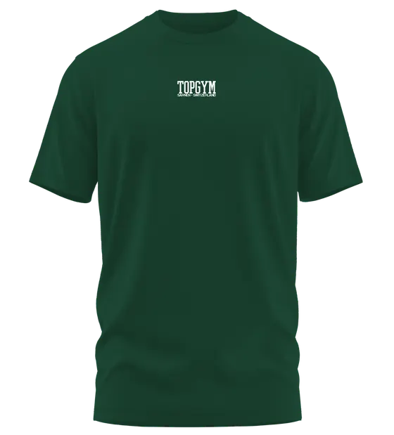 Berge Shirt weiss, Waldgrün, Vorderseite