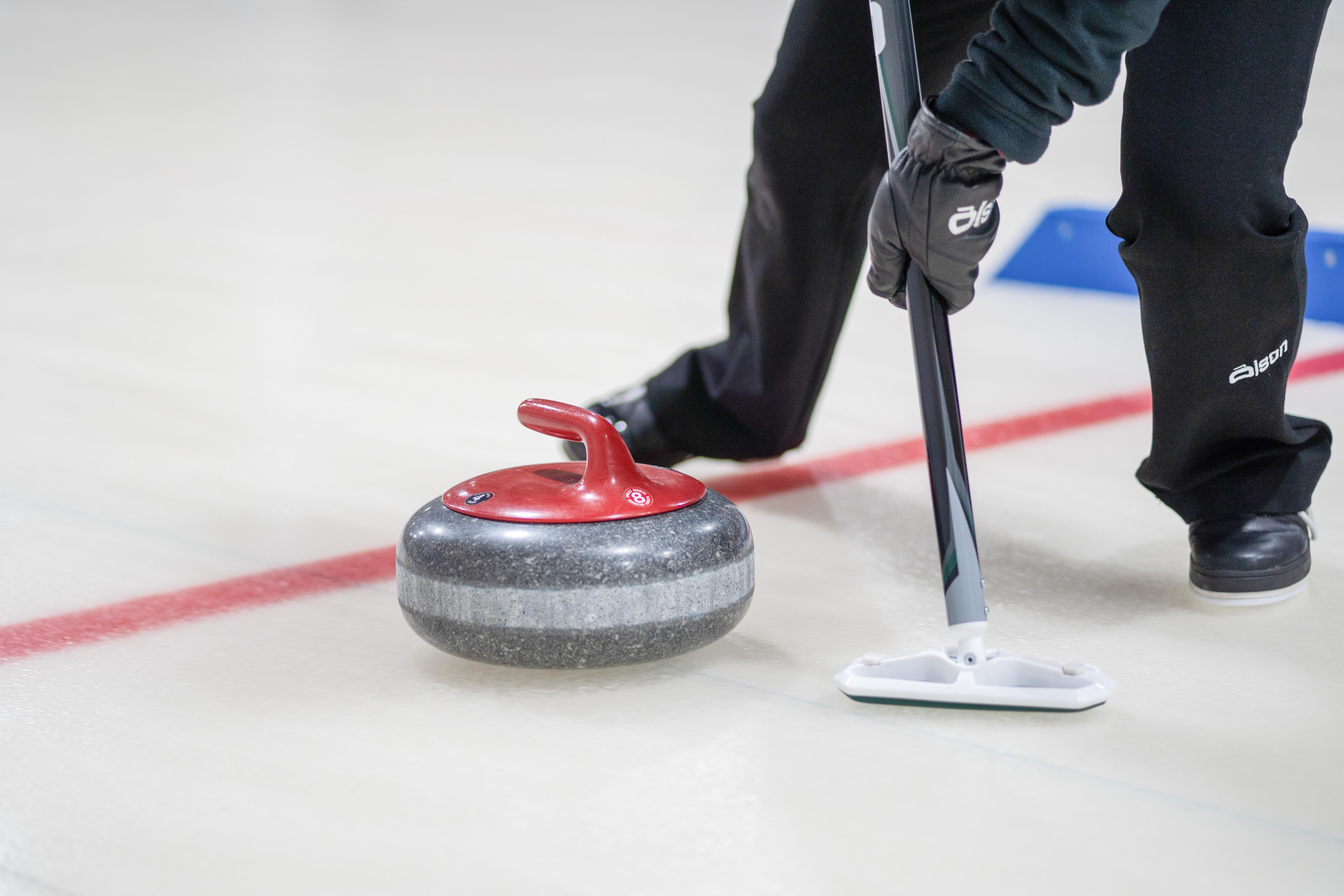 A person curling 