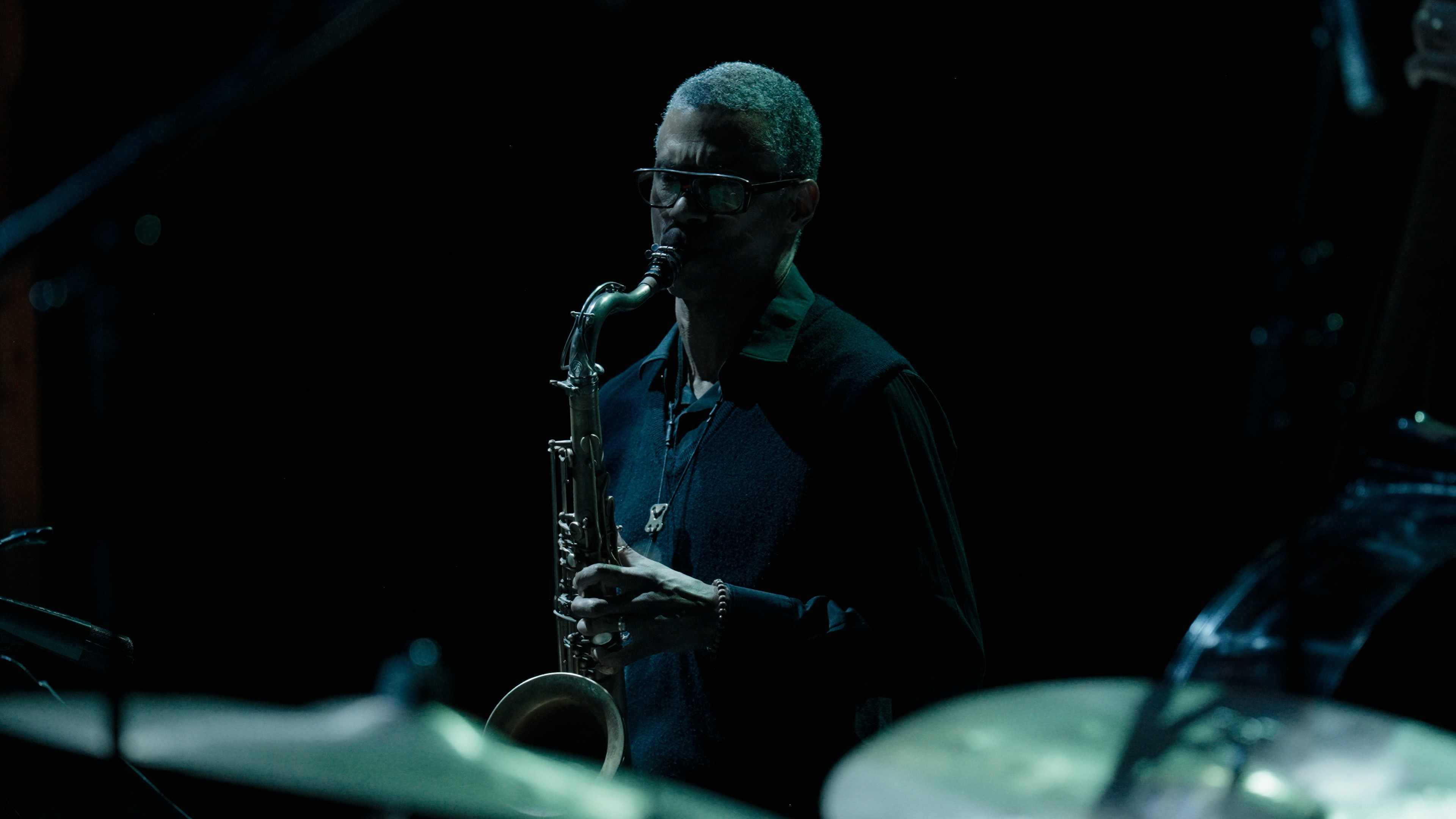 Red and black 3D cube mockup on a table
