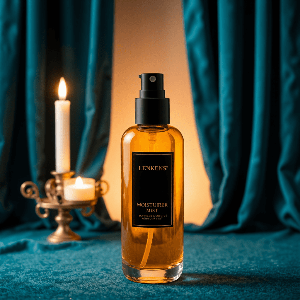 product photography of a bottle of moisturizer mist