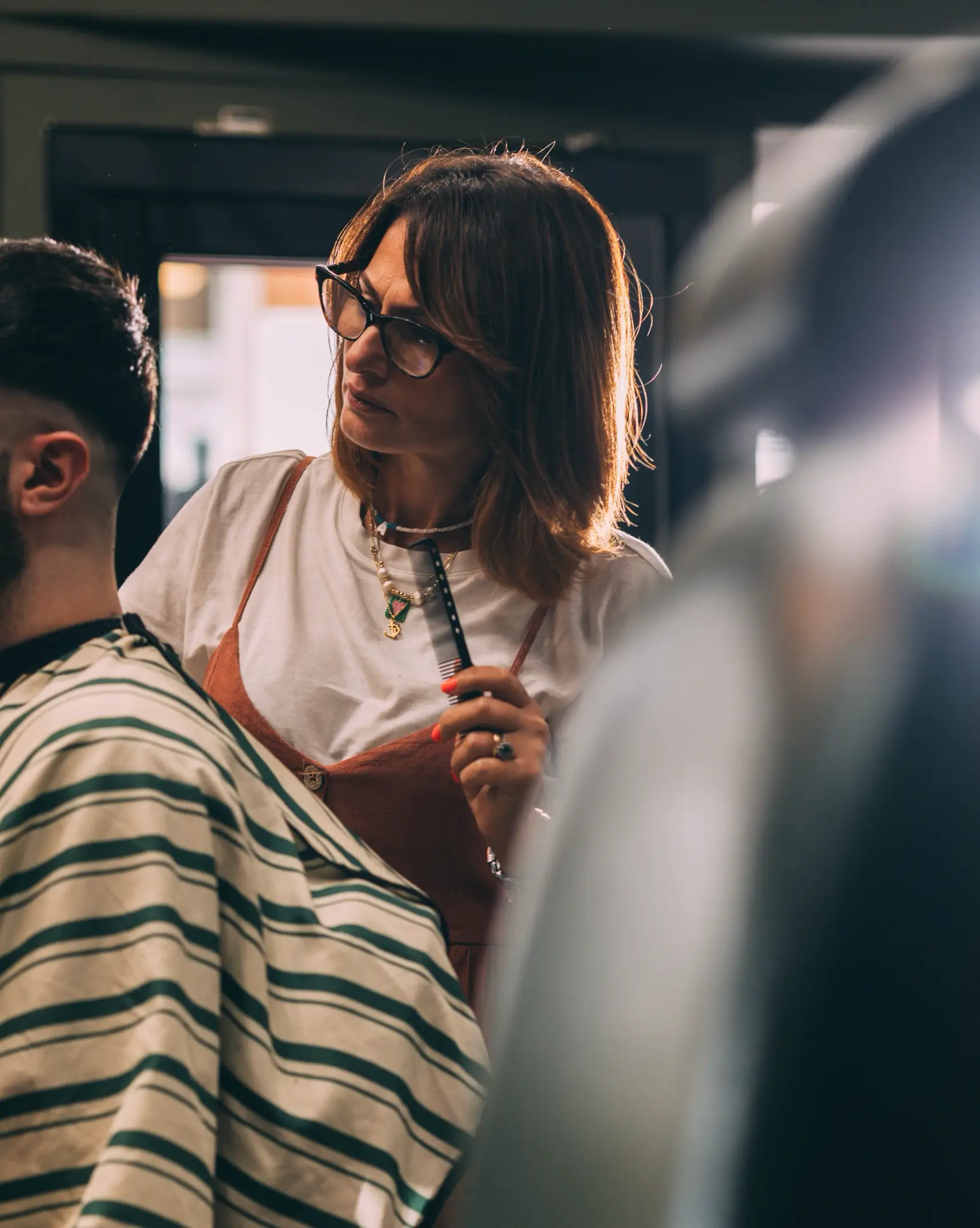 Dog Smiling at the Ceiling.