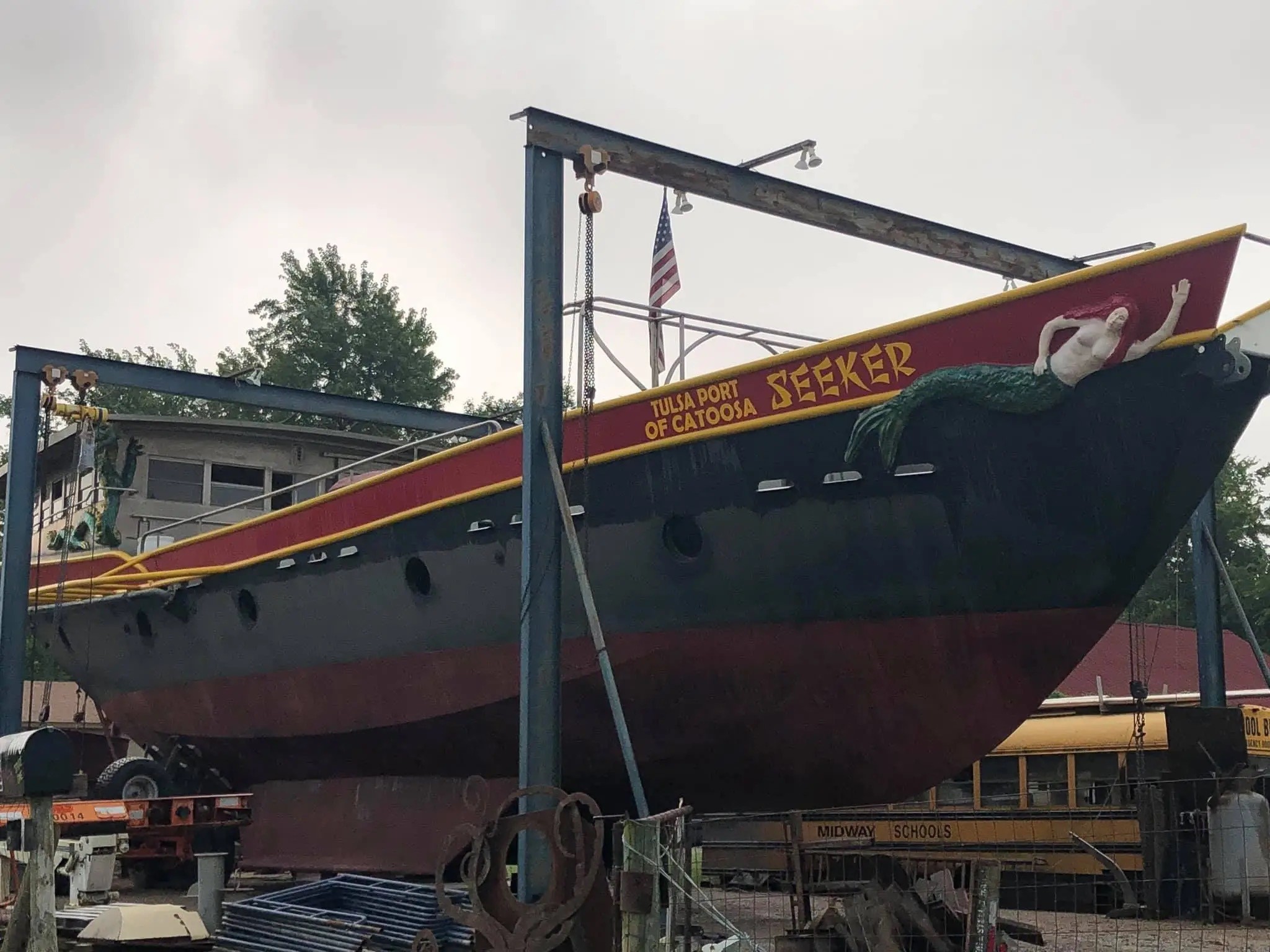 Stopped by to help my favorite Youtuber build his boat