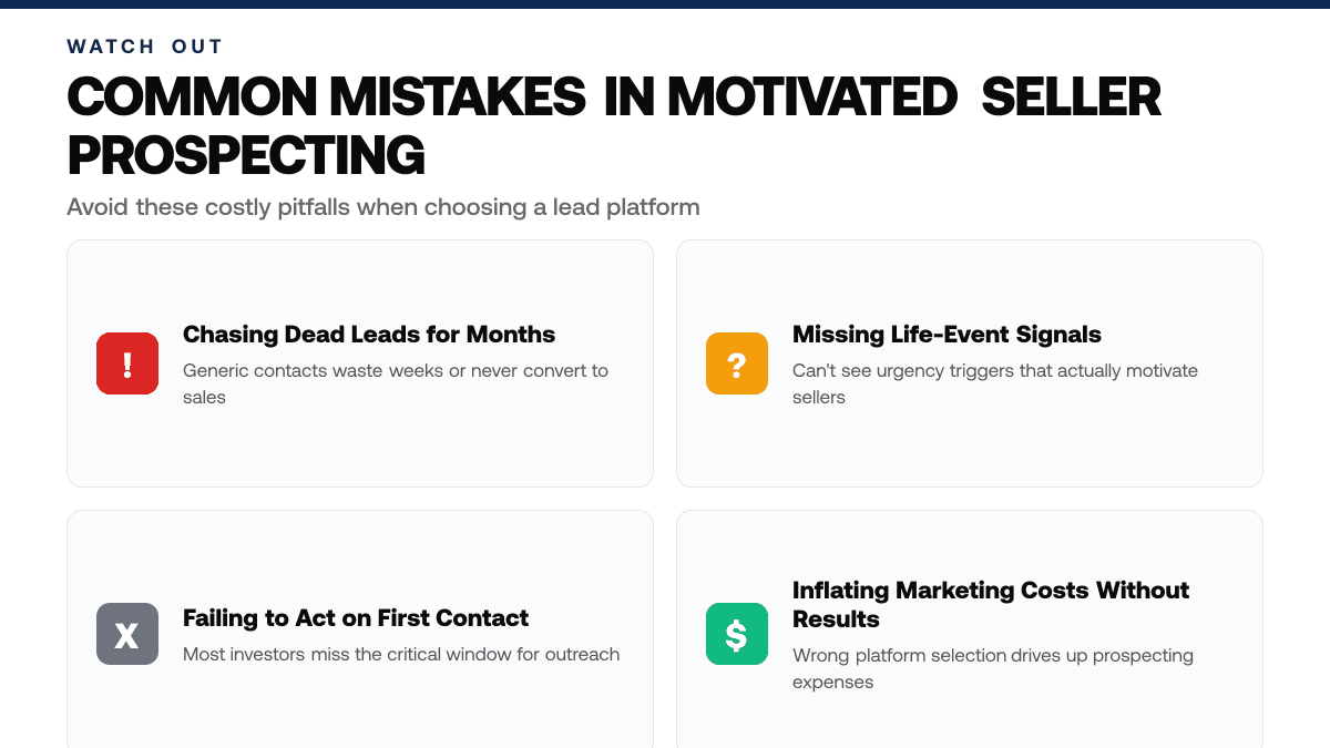 XLeads vs. PropStream: Which Motivated Seller Platform Converts Fastest in 2026 — warning-callouts