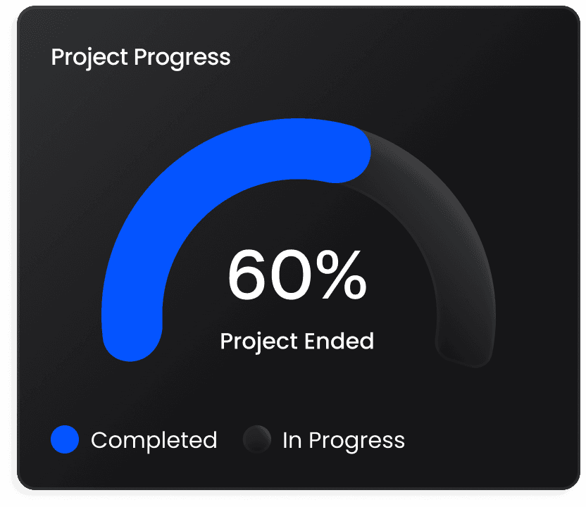 Project progress project value meter