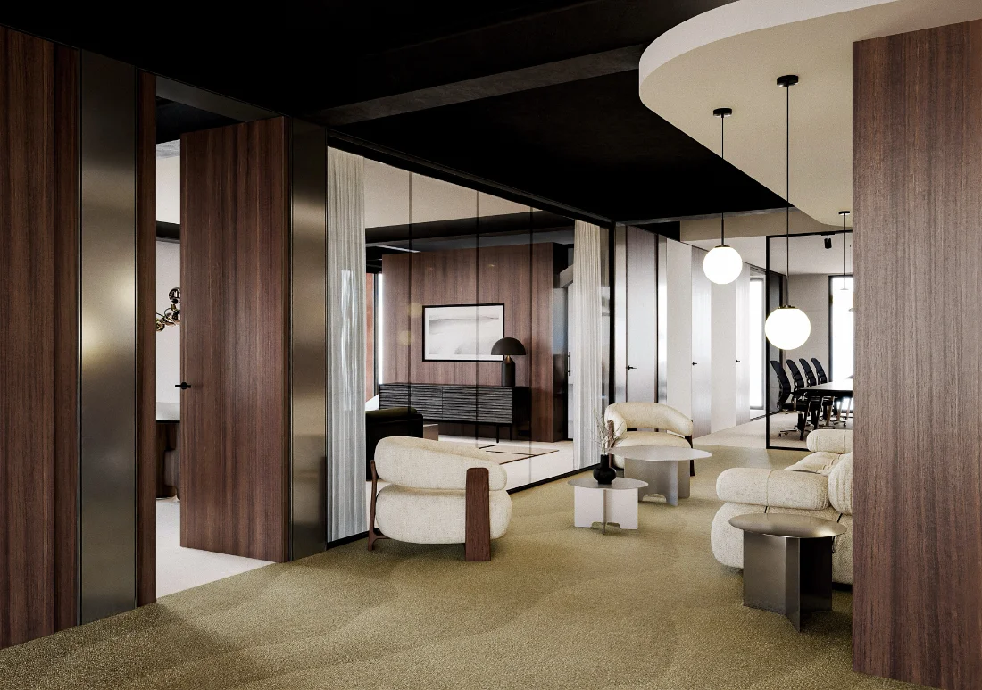 Close-up of a yellow tennis ball sitting on a green court, positioned near the white center line.