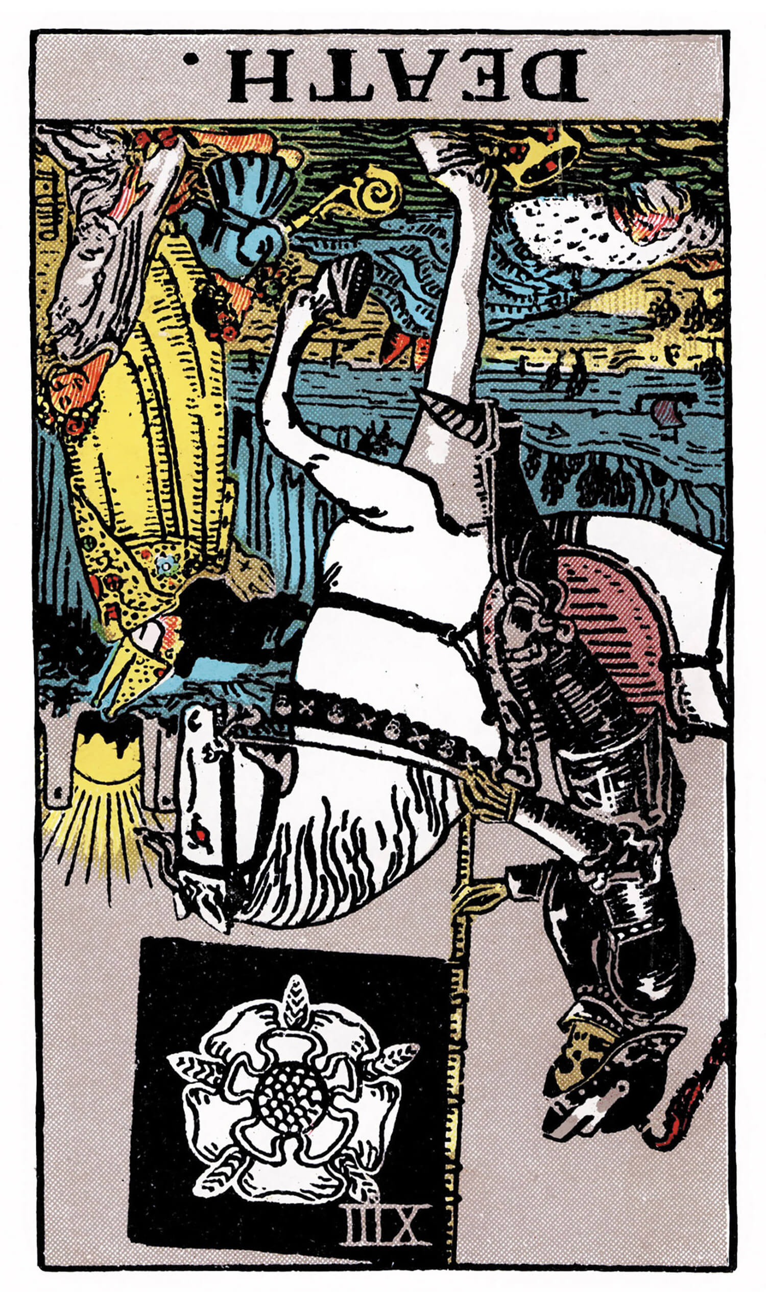 Image of Death reversed tarot card