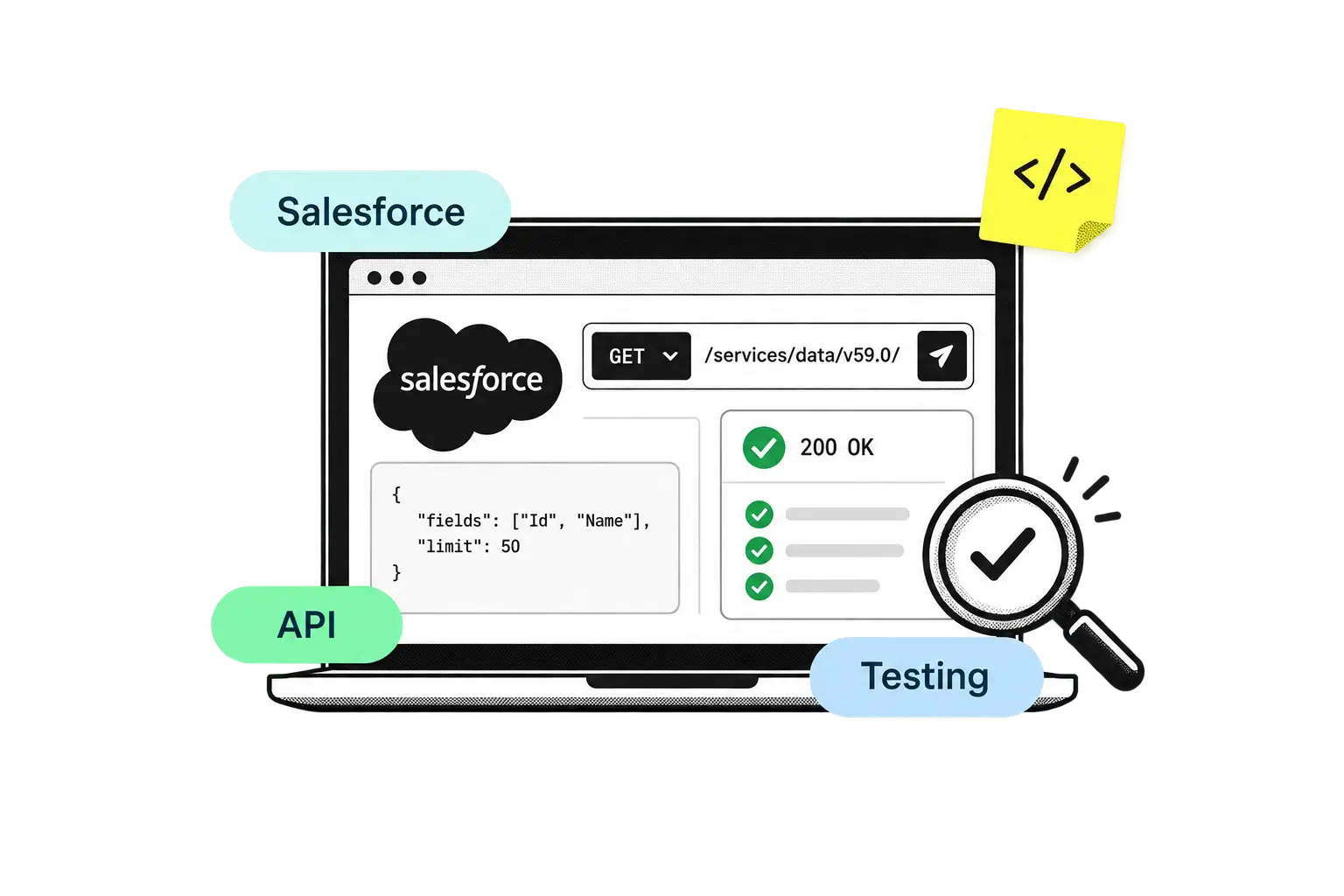 Salesforce API testing
