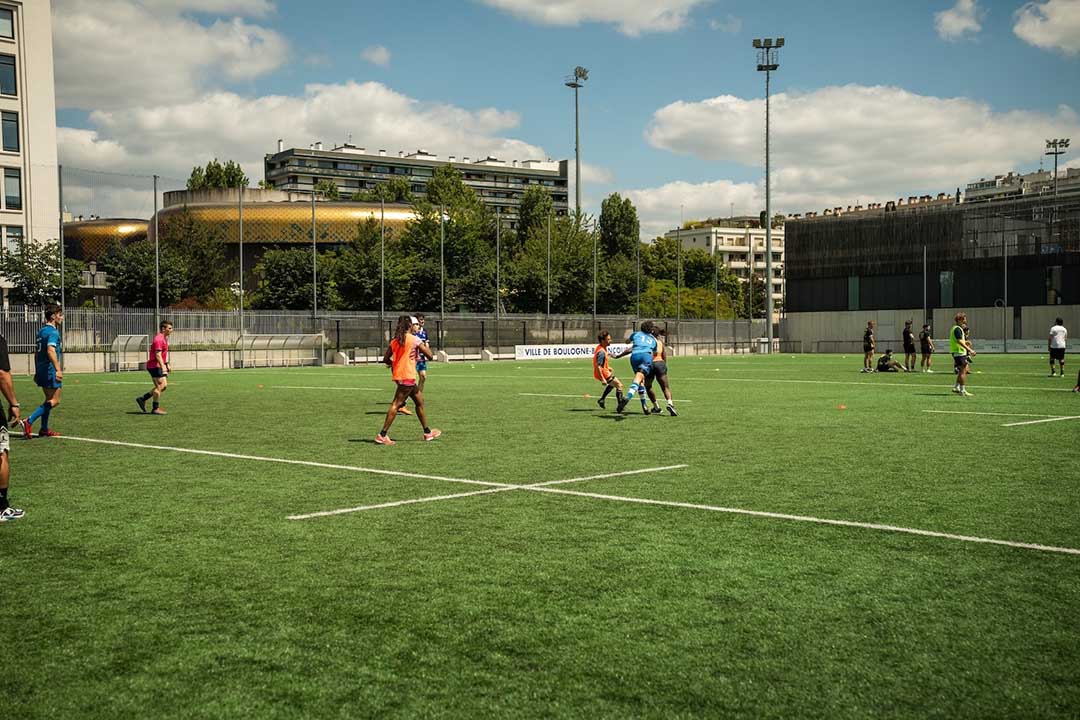 Photo du tournoi de rugby.