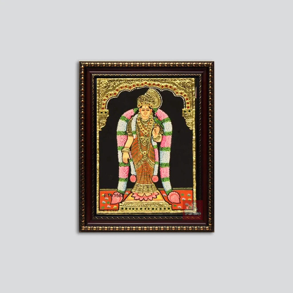 Goddess Andal Tanjore Painting
