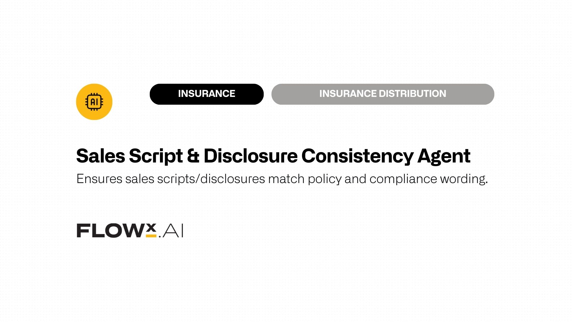 Sales Script & Disclosure Consistency Agent