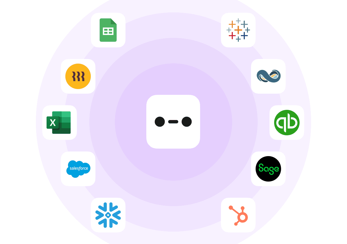 Dashboard showing the planning capabilities of Abacum