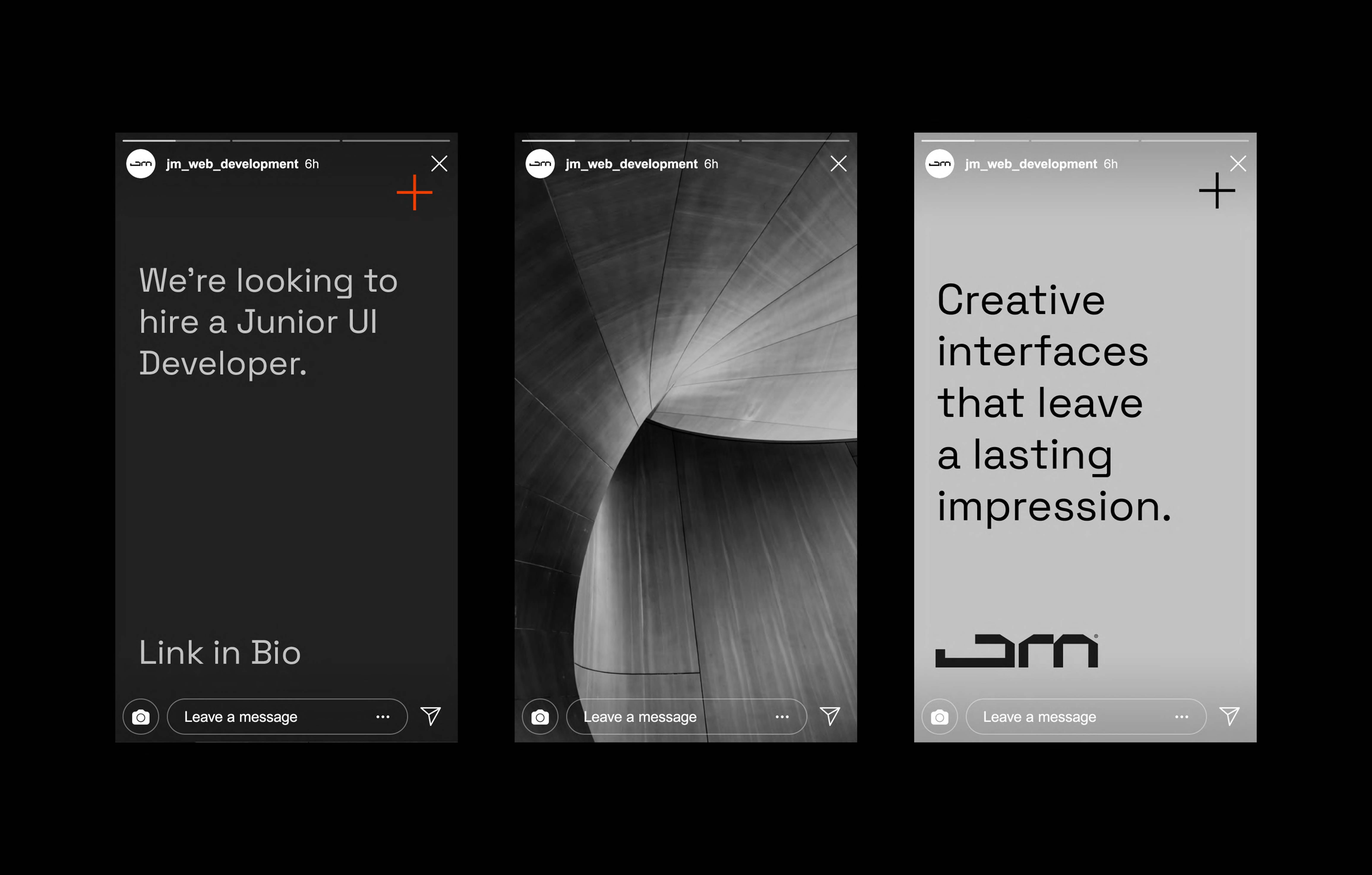 Brand Identity - Social media story design for web developer