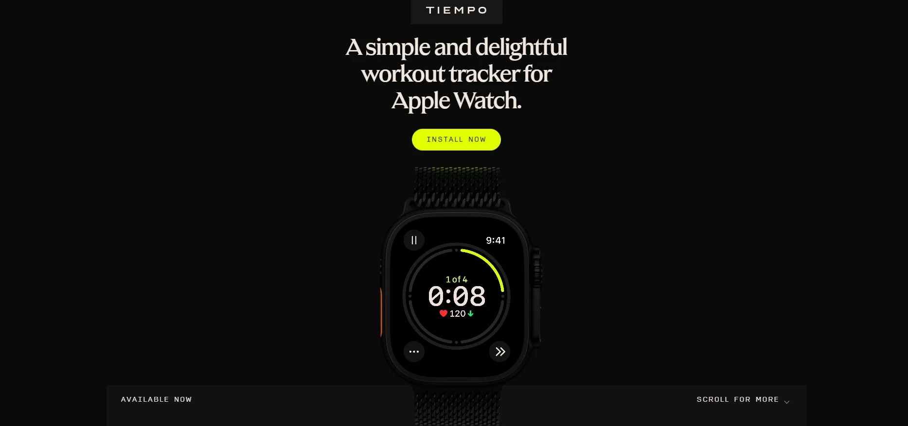 Best Fitness Websites Built with Framer - Tiempo Fitness