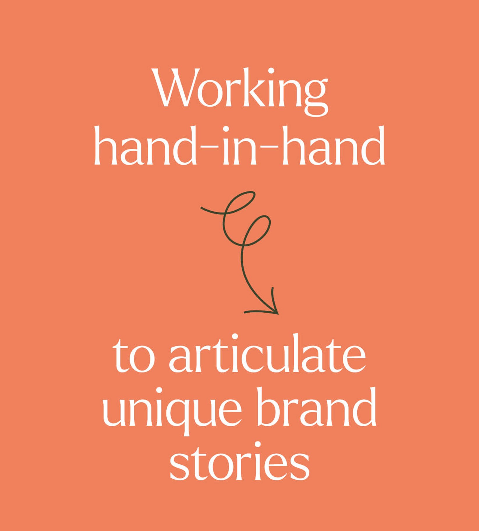 Brand values graphic highlighting authentic communication, strategic messaging and creative copywriting