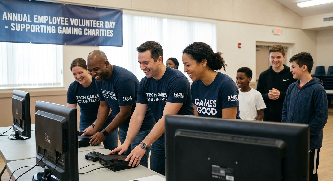 Employee volunteer days for gaming charities
