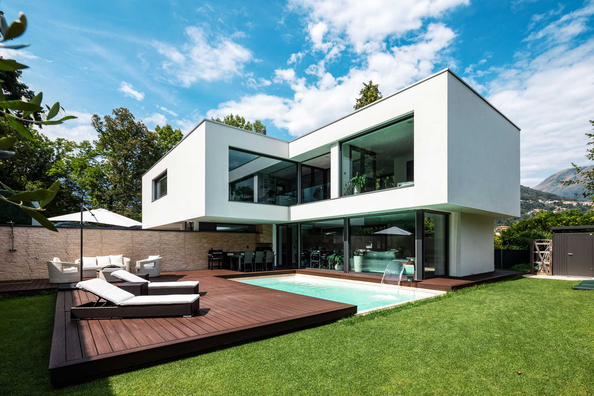 Modern Style Home with Backyard Pool