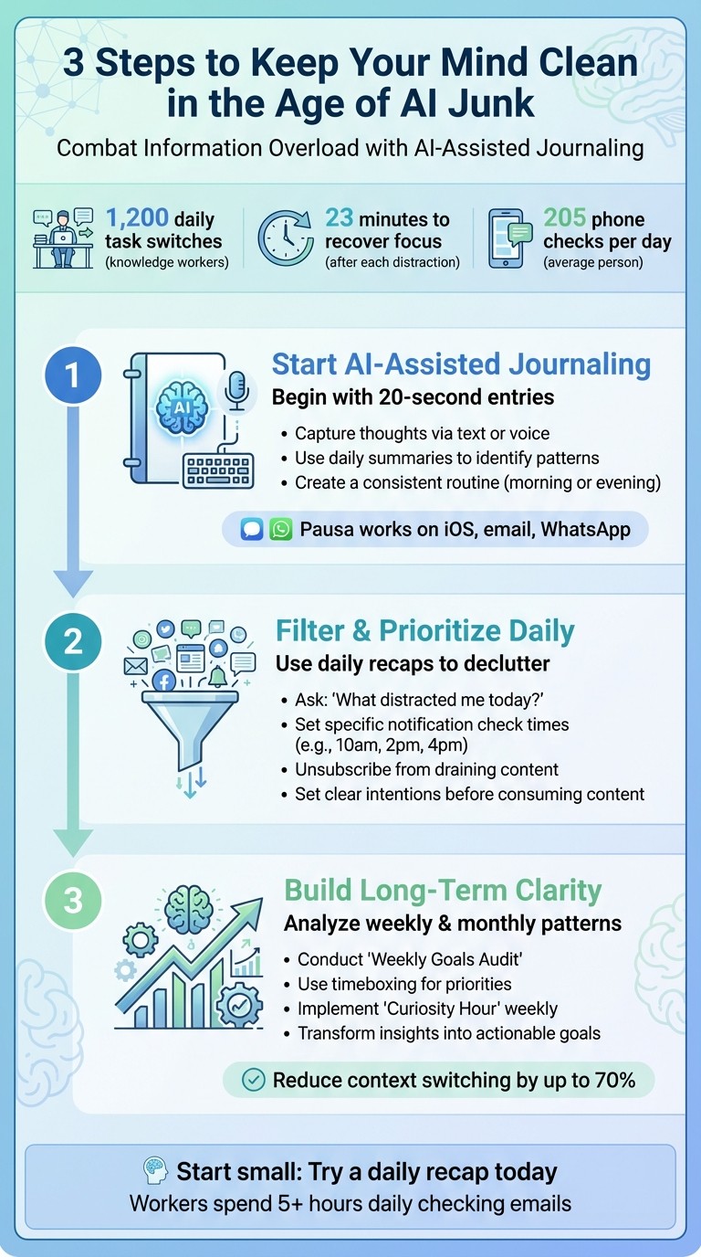 3-Step Guide to Mental Clarity Using AI-Assisted Journaling