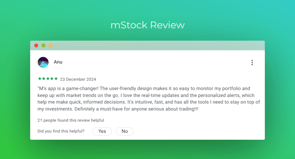 mStock 5 Star Review