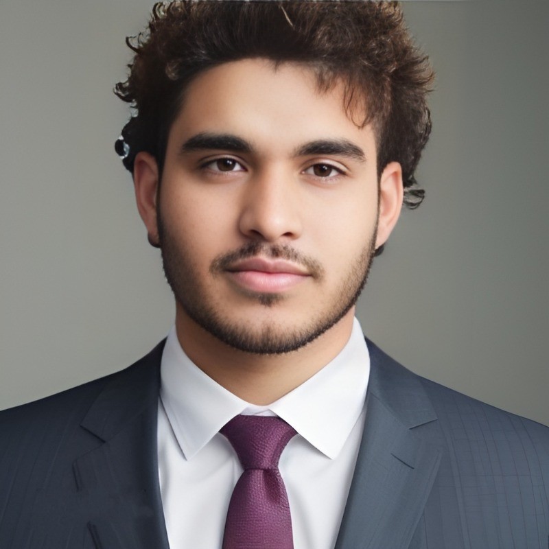 A person on a cozy studio smiling
