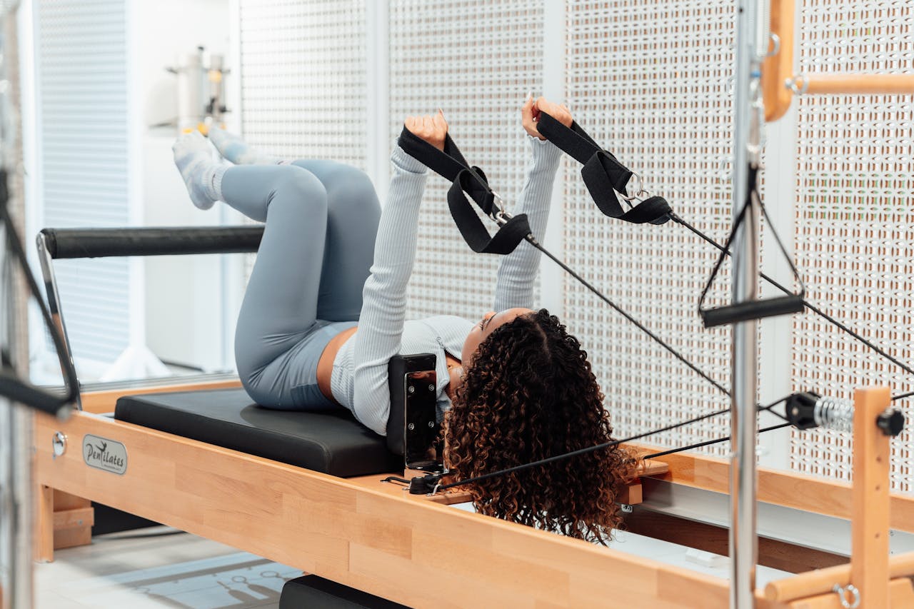 a girl in gym