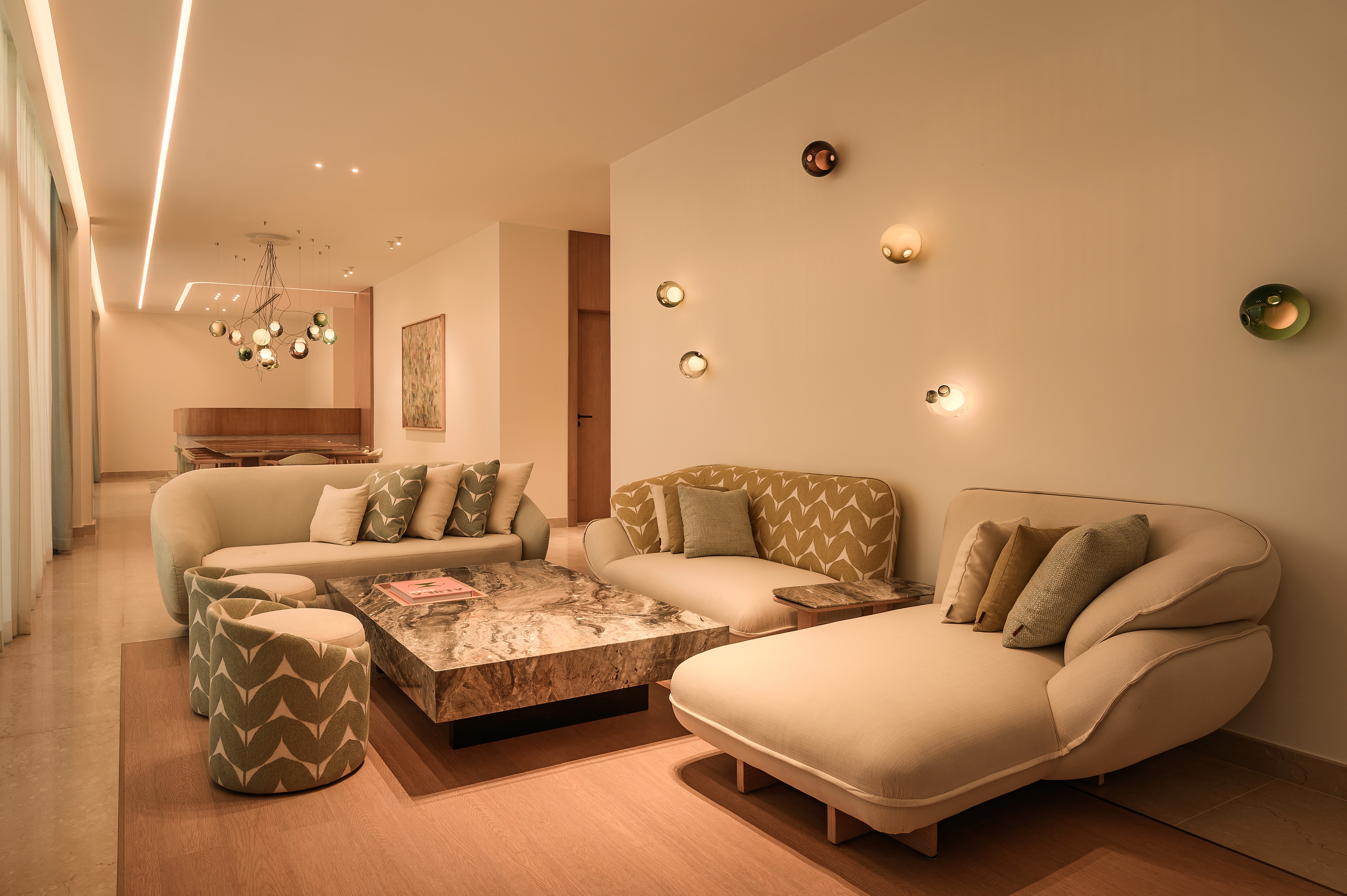 morning breakfast in the garden patio set for breakfast