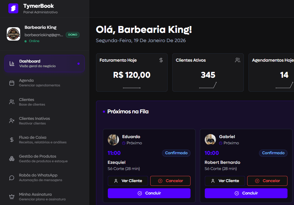 Cashflow chart with income and expense trends, showing $12,000 total balance