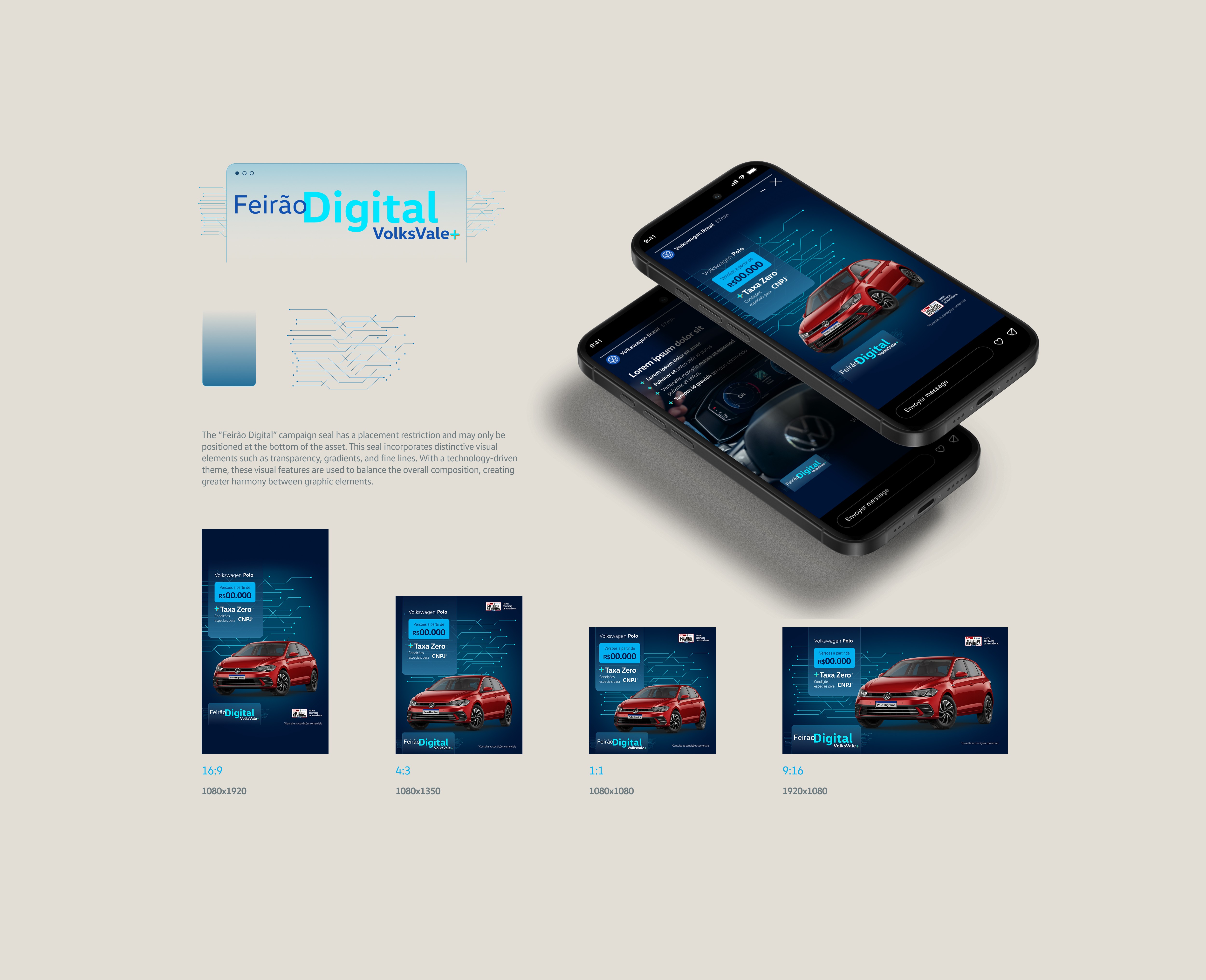 Sandro Rosa - Modular DCO design system for Volkswagen, creating 8,000+ assets per month with consistent branding, automated variations and higher media efficiency, developed in partnership with AlmapBBDO.