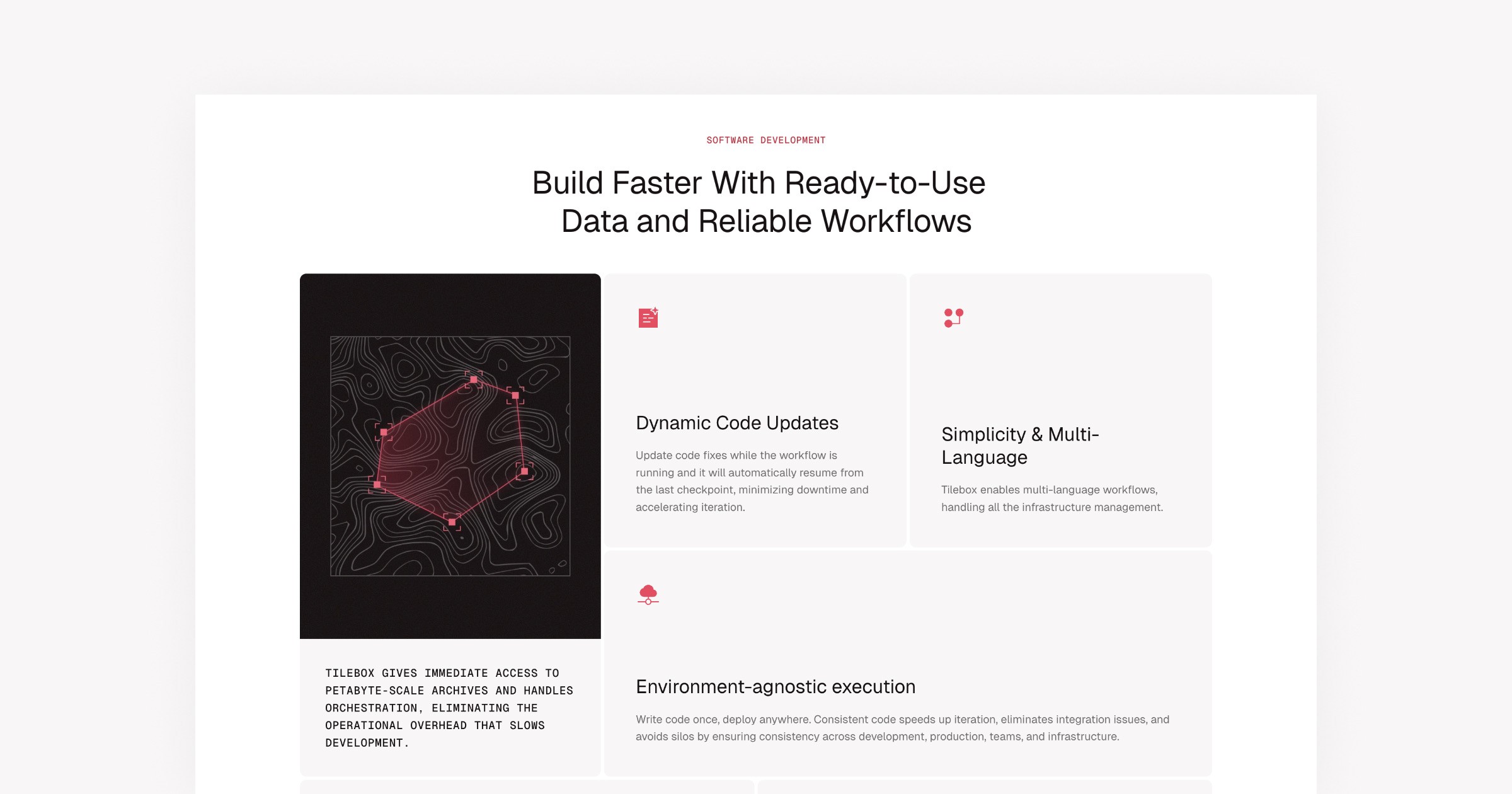 Tilebox software developent grid