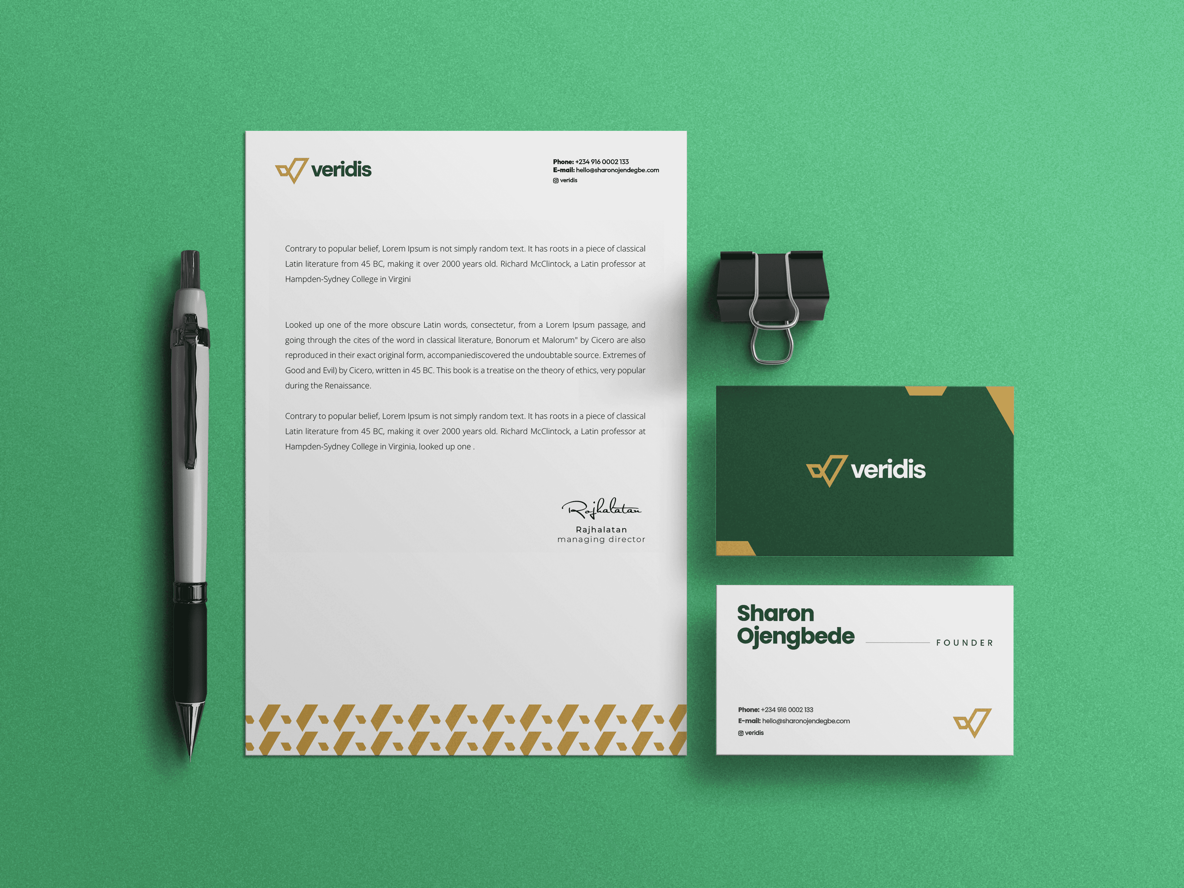 Stationery mockup