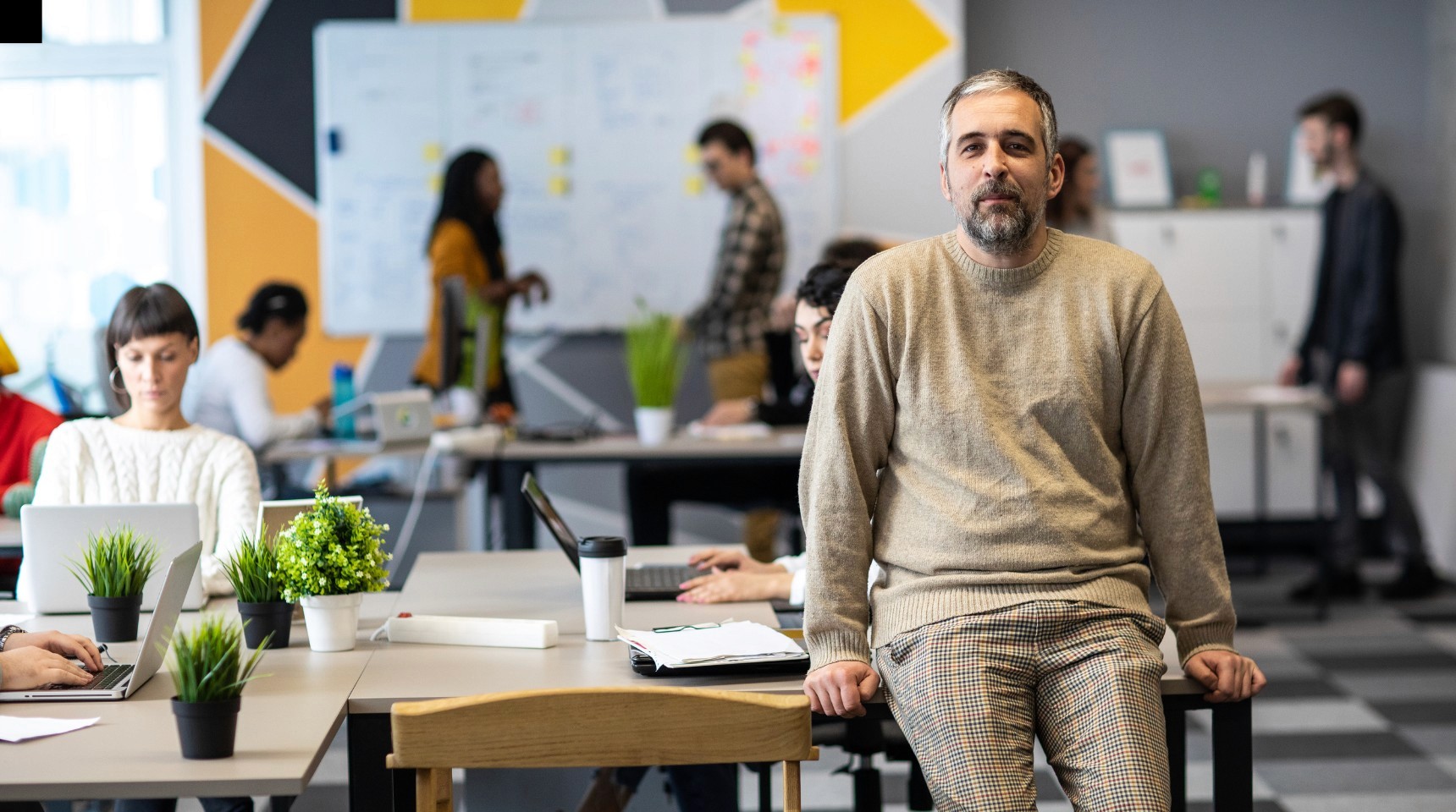 photo of coworking space in a church