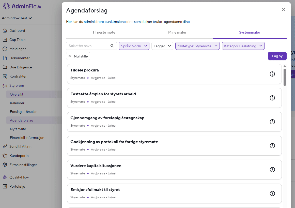 Qualityflow features dashboard