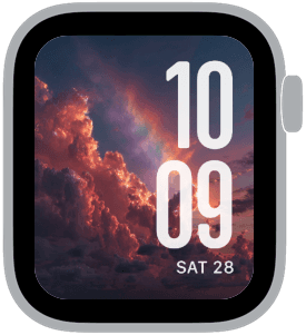 afterglow Apple Watch face preview 4 featuring floral, summer, and spring.