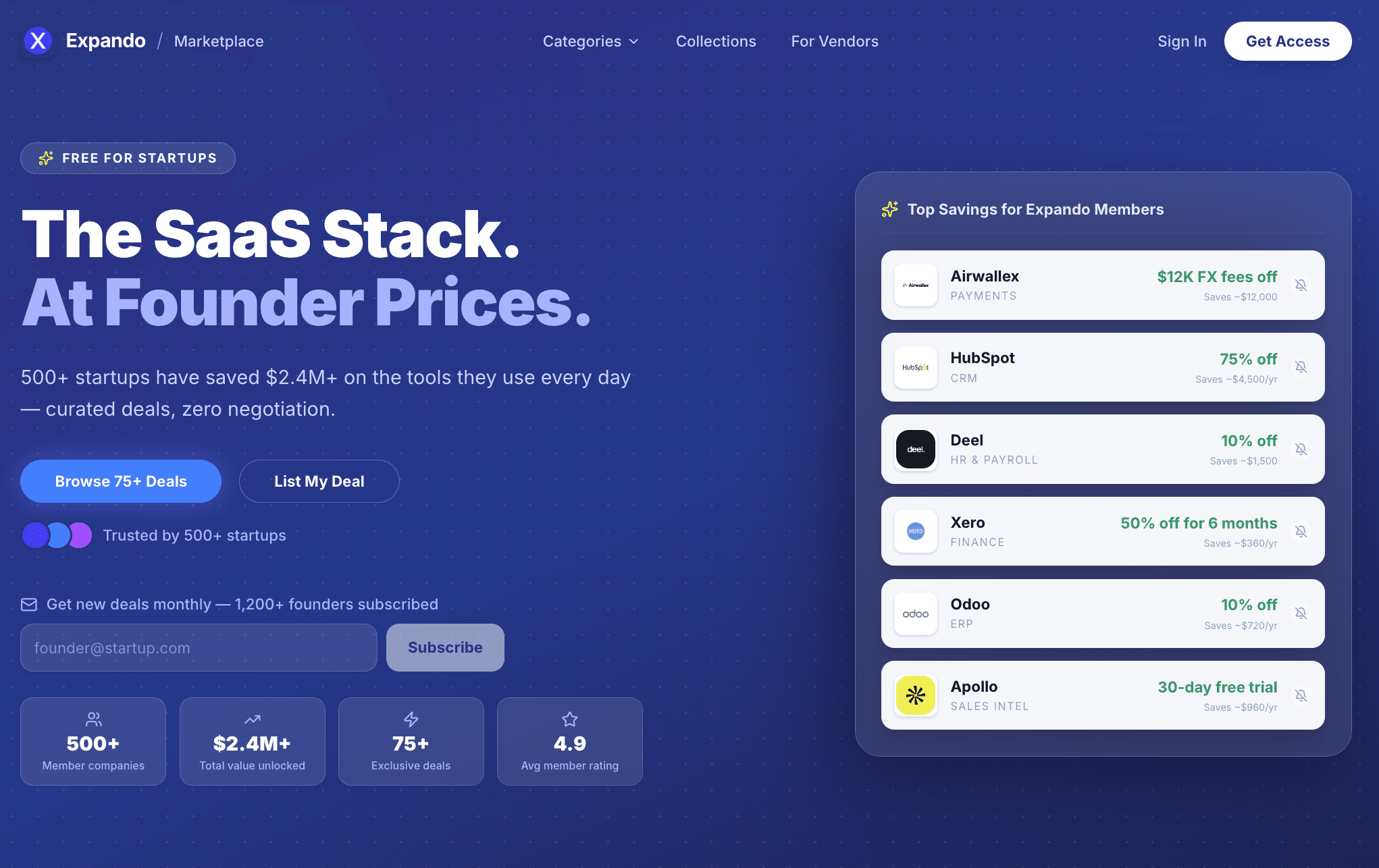 Deals Marketplace Expando