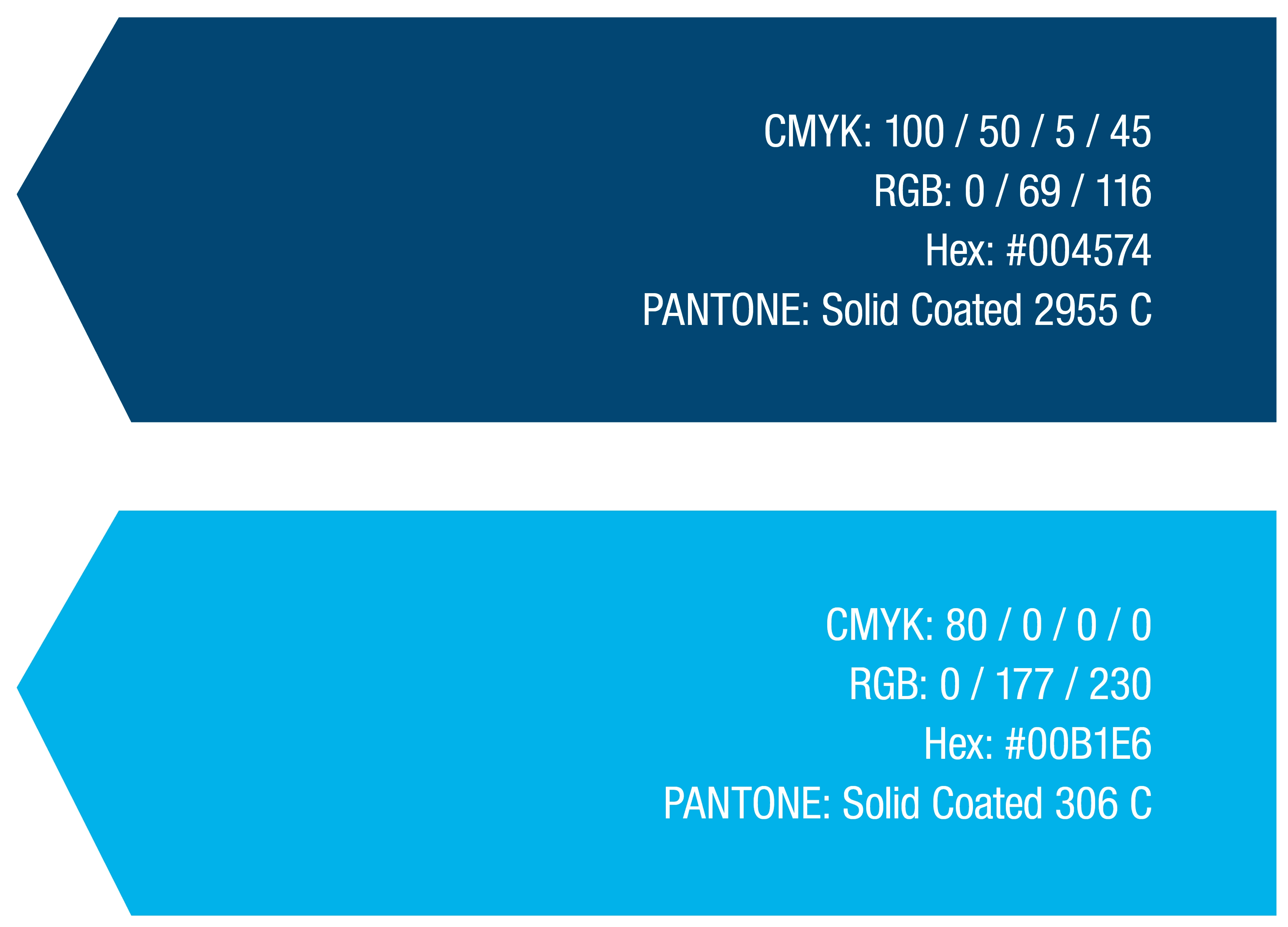 Farbwelt Azurblau und Neon-Cyan