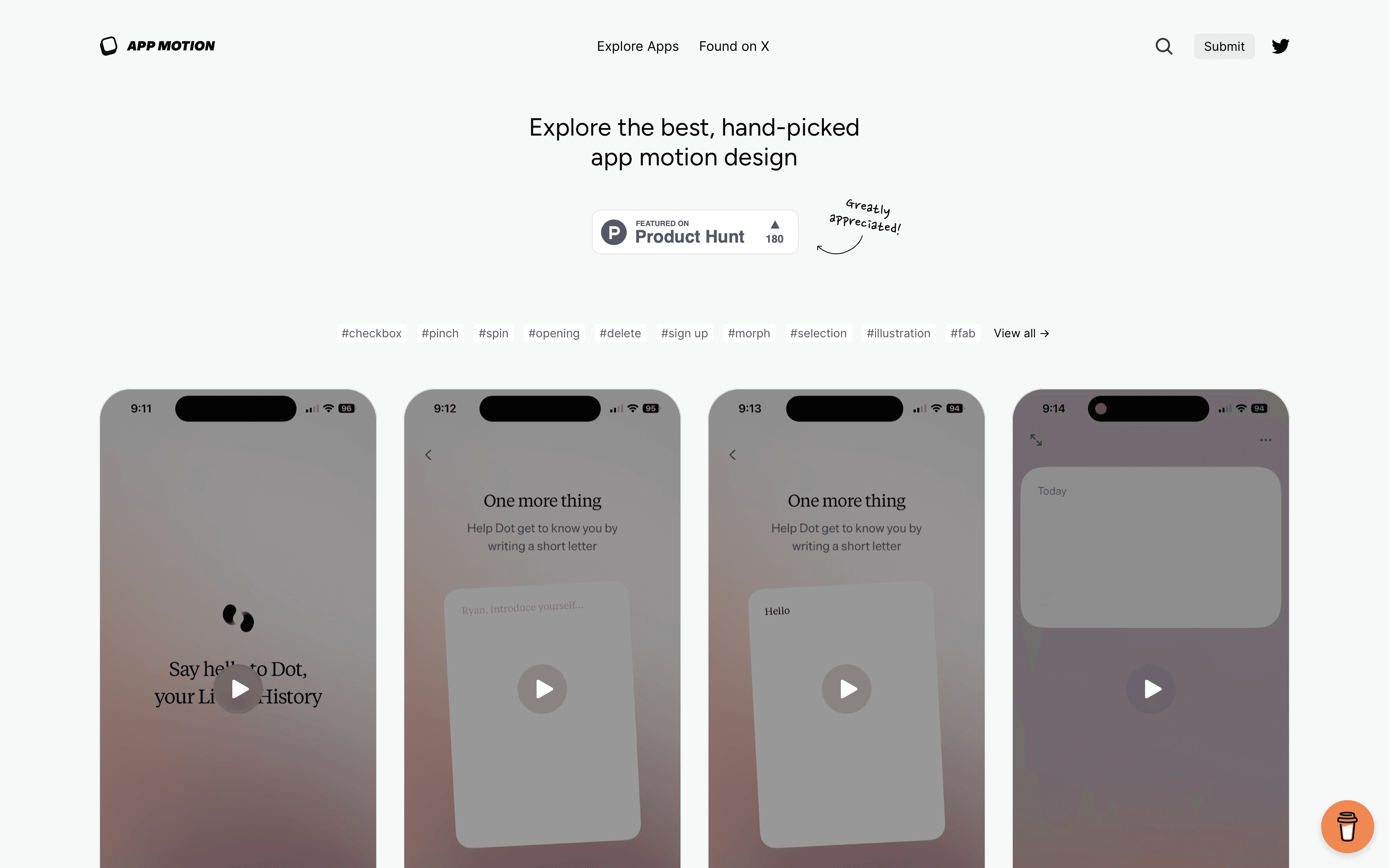 App Motion Thumb