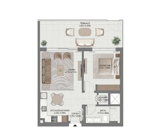 1 Bedroom Apartment