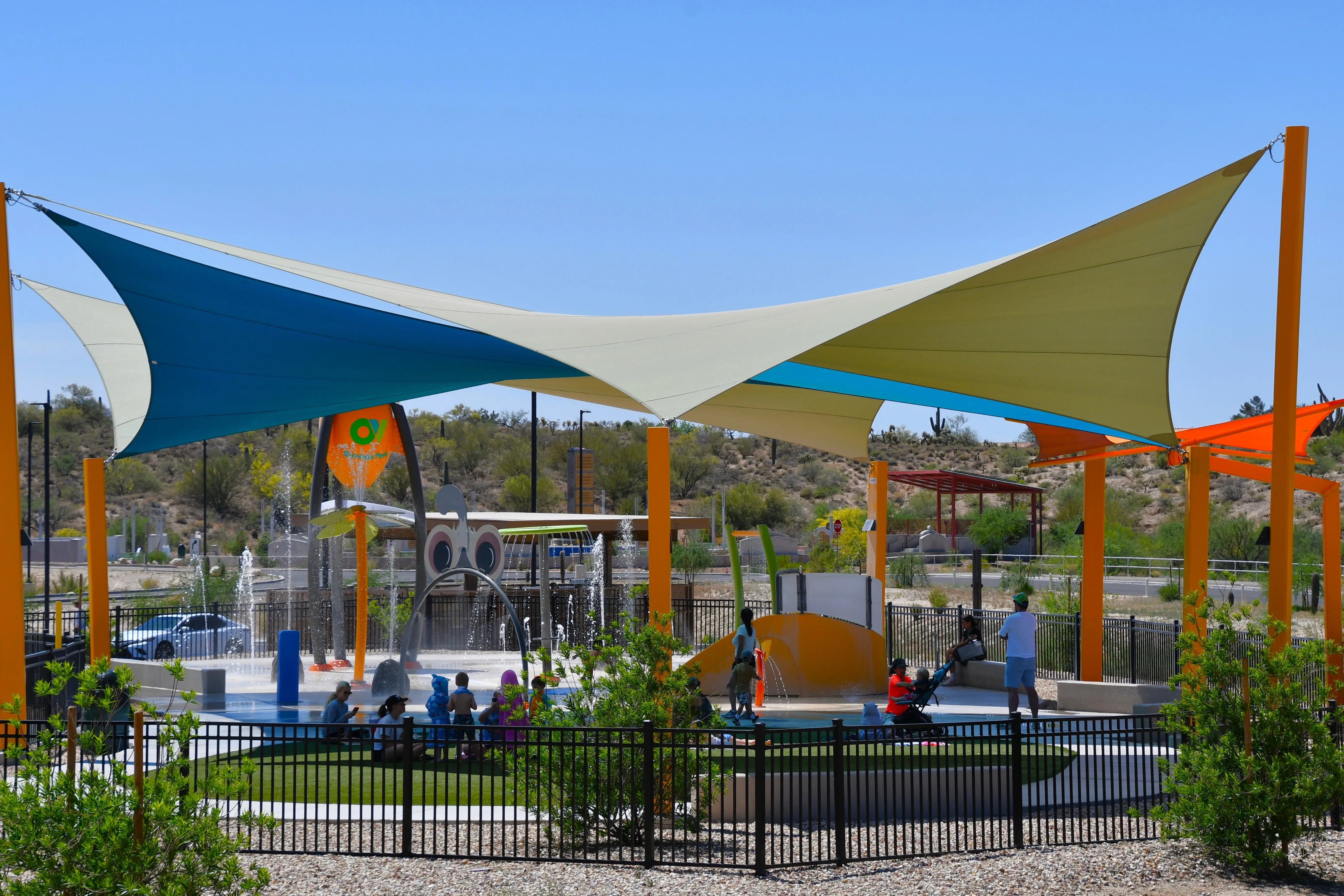 Splash Pad at Naranja Park in Oro Valley, Arizona