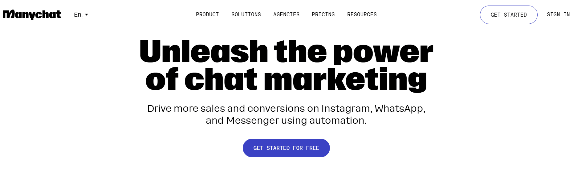 ManyChat - Ecommerce Chatbot Examples