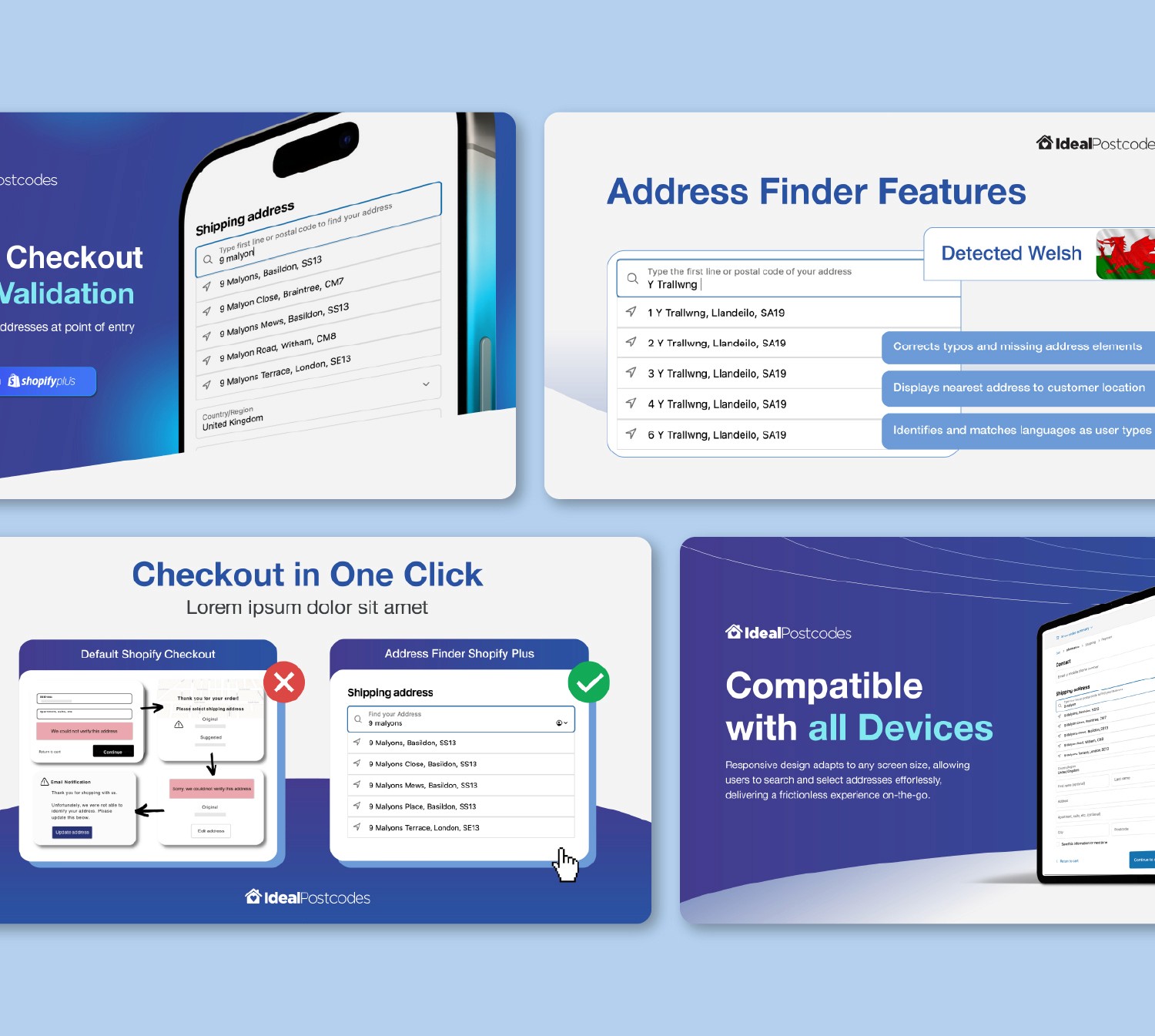 Shopify App Listing Slides Ideal Postcodes